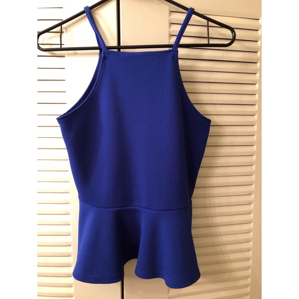 Blue Peplum
